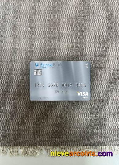Tanzania AccessBank visa debit card photolook
